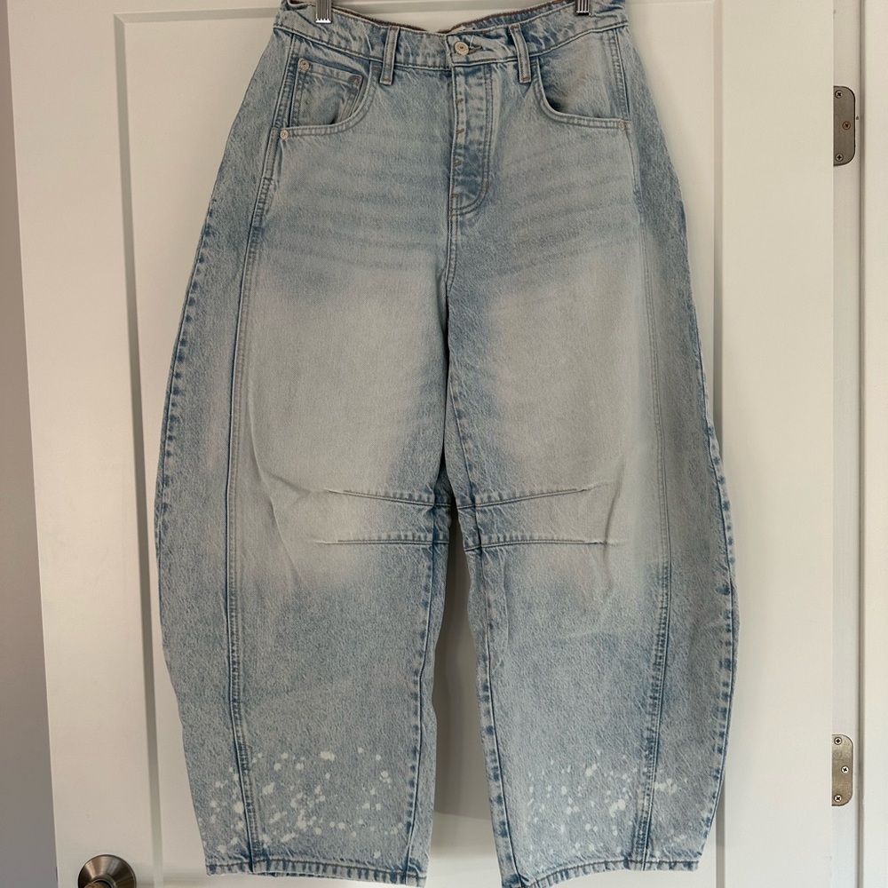 Free People Light Blue Boyfriend Jeans - Picture 3 of 5